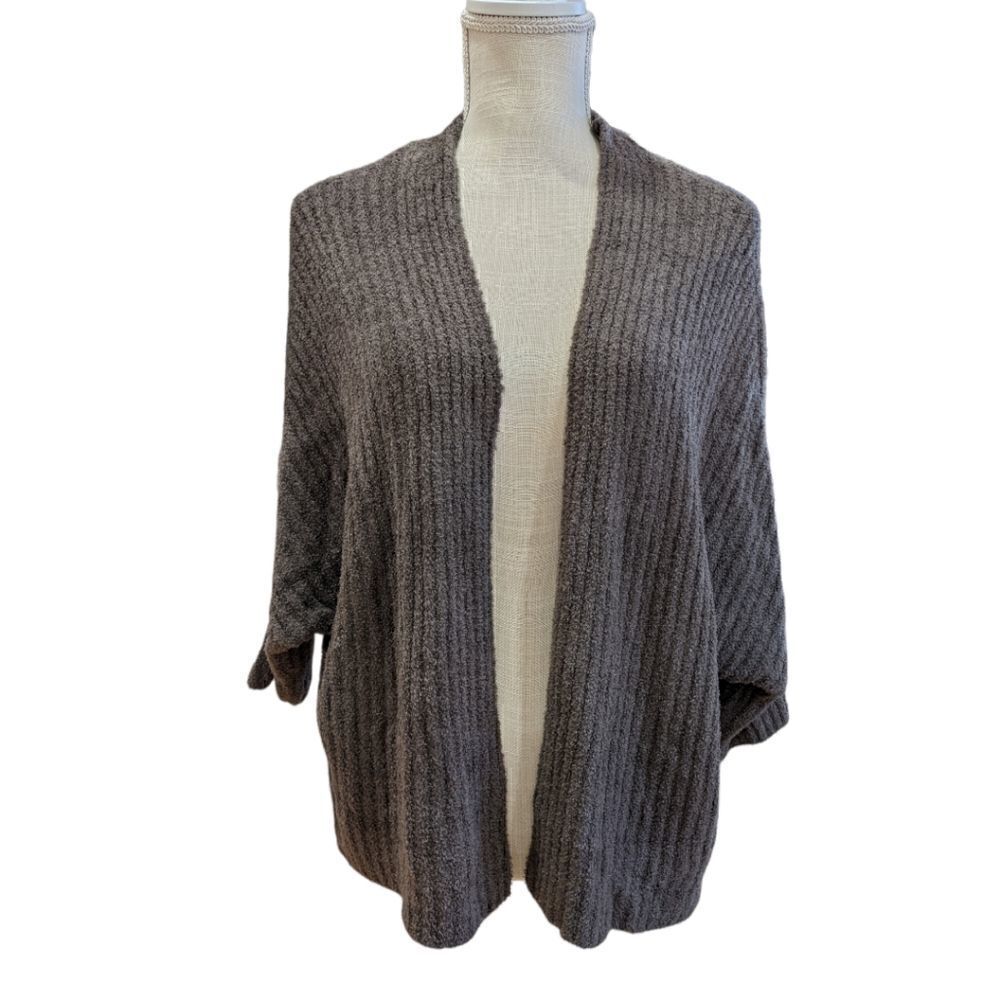 Barefoot Dreams CozyChic Lite Brown Cardigan Sweater Size XXS/XS